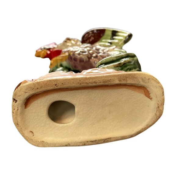 Ceramic Rooster Figurine Multicolor Hand-Painted Mid-Century Farmhouse Decor Vin - Picture 5 of 13